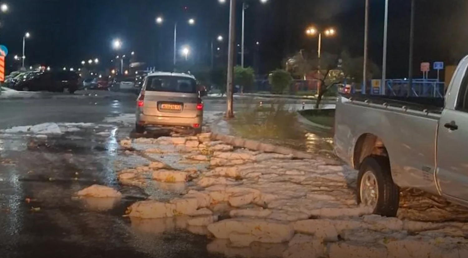 Χαλάζι στη Σάμο