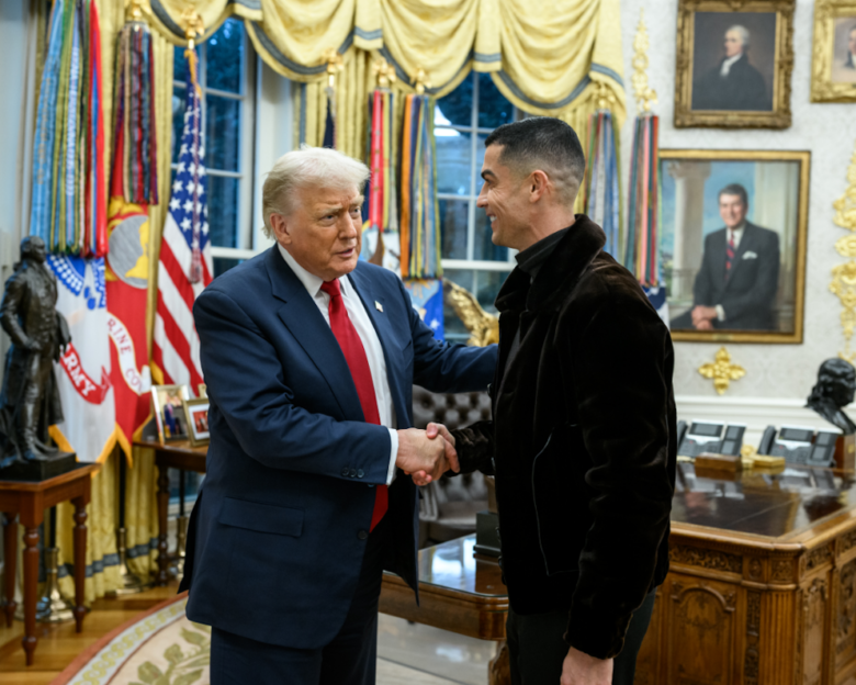 Ο Κριστιάνο Ρονάλντο συναντήθηκε με τον Ντόναλντ Τραμπ στο Λευκό Οίκο