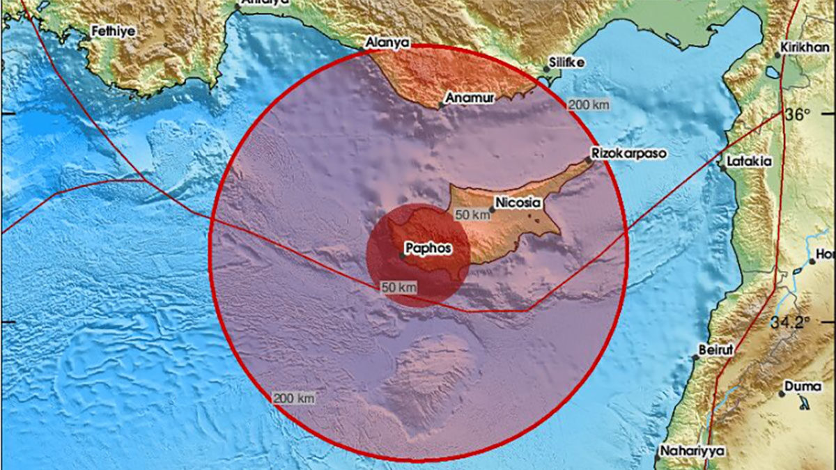 Σεισμός 5,2 Ρίχτερ ταρακούνησε την Κύπρο