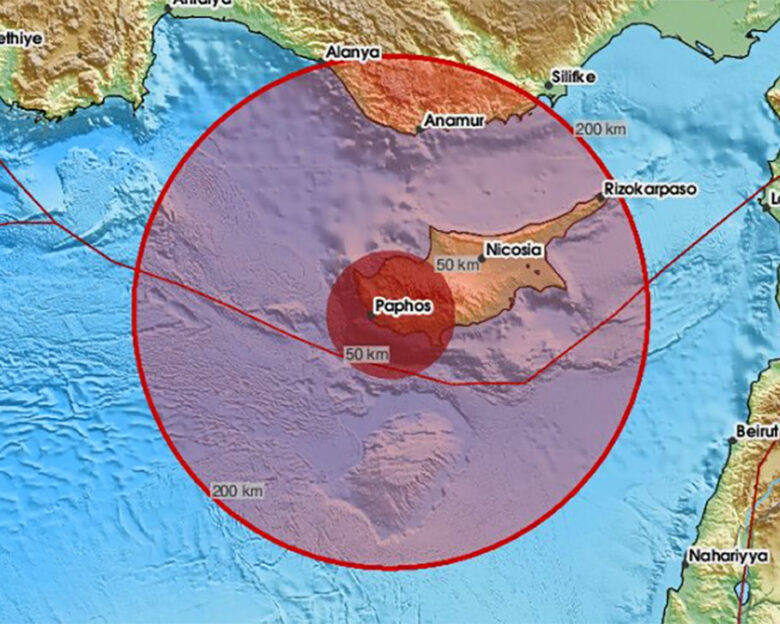 Σεισμός 5,7 Ρίχτερ ταρακούνησε την Κύπρο