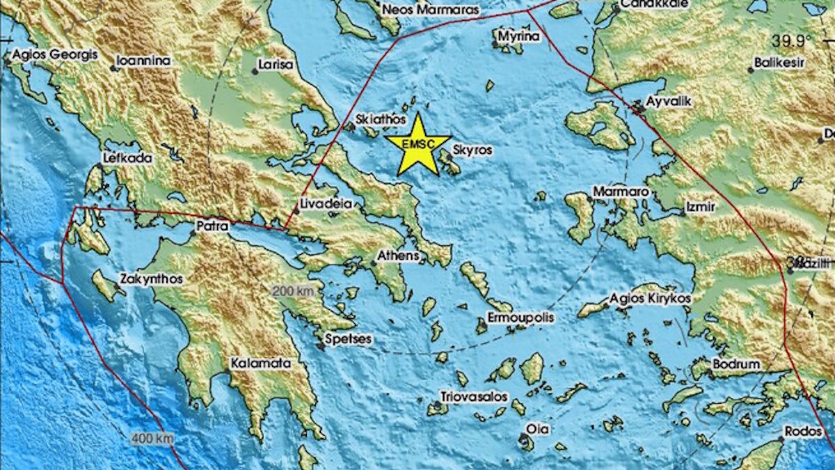 Σεισμός 4,6 Ρίχτερ ανοιχτά της Σκύρου – Αισθητός στην Αττική