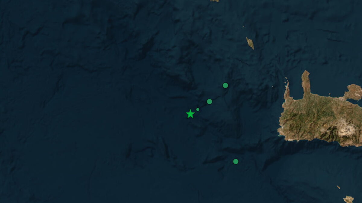 Σεισμός 5 Ρίχτερ ανοιχτά των Αντικυθήρων