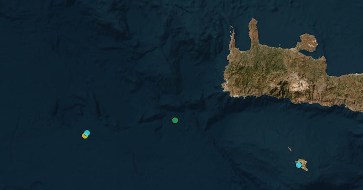 3.1 Richter earthquake in Crete – Palaiochora Chania is the epicenter