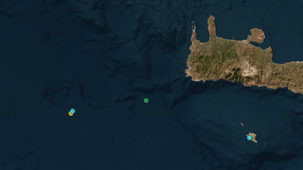 Σεισμός 3,1 Ρίχτερ ανοιχτά της Παλαιοχώρας Χανίων