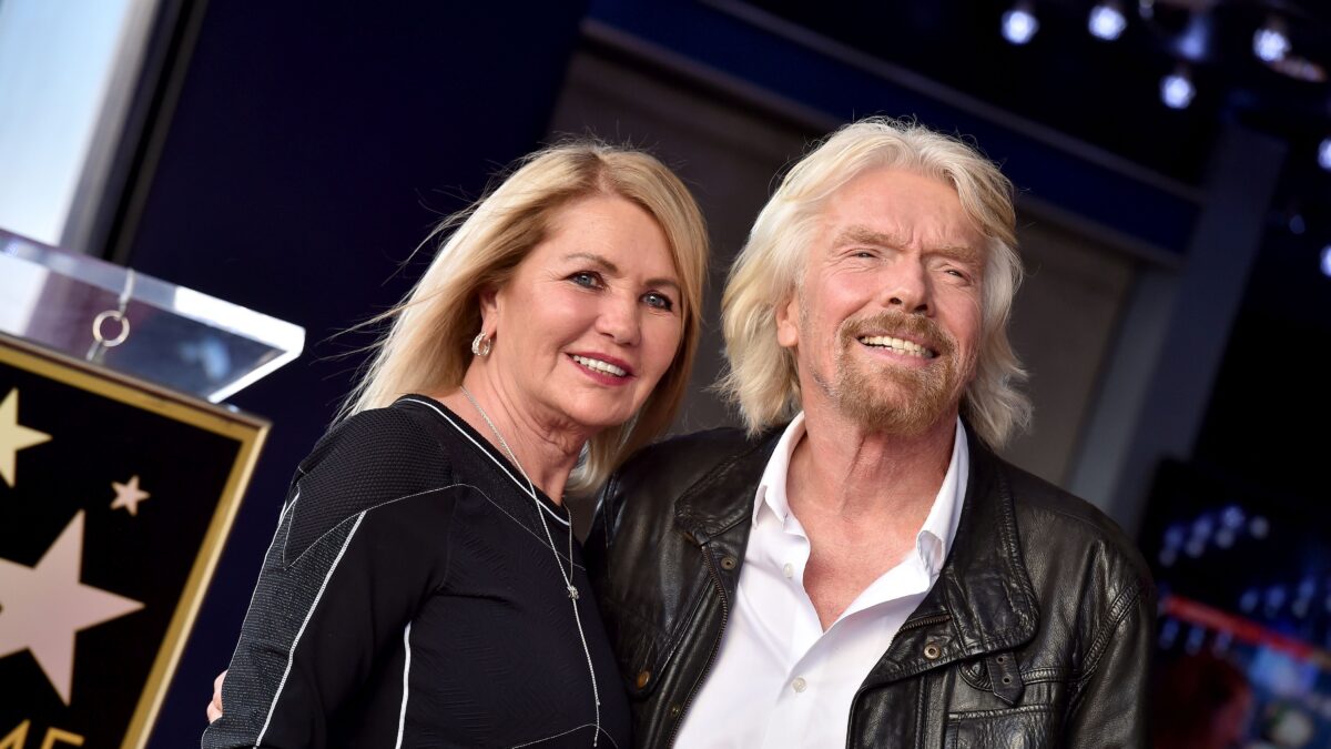 Ο Ρίτσαρντ Μπράνσον με τη γυναίκα του Τζόαν