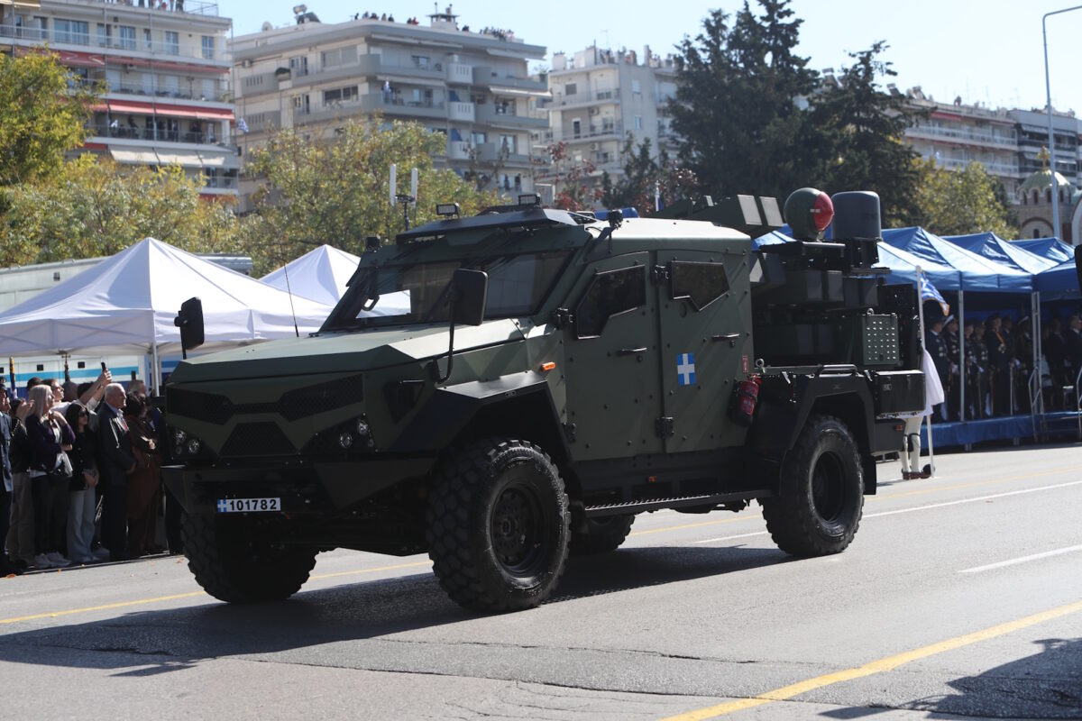 Όχημα φορέας του πυραυλικού συστήματος Spike NLOS του Στρατού Ξηράς