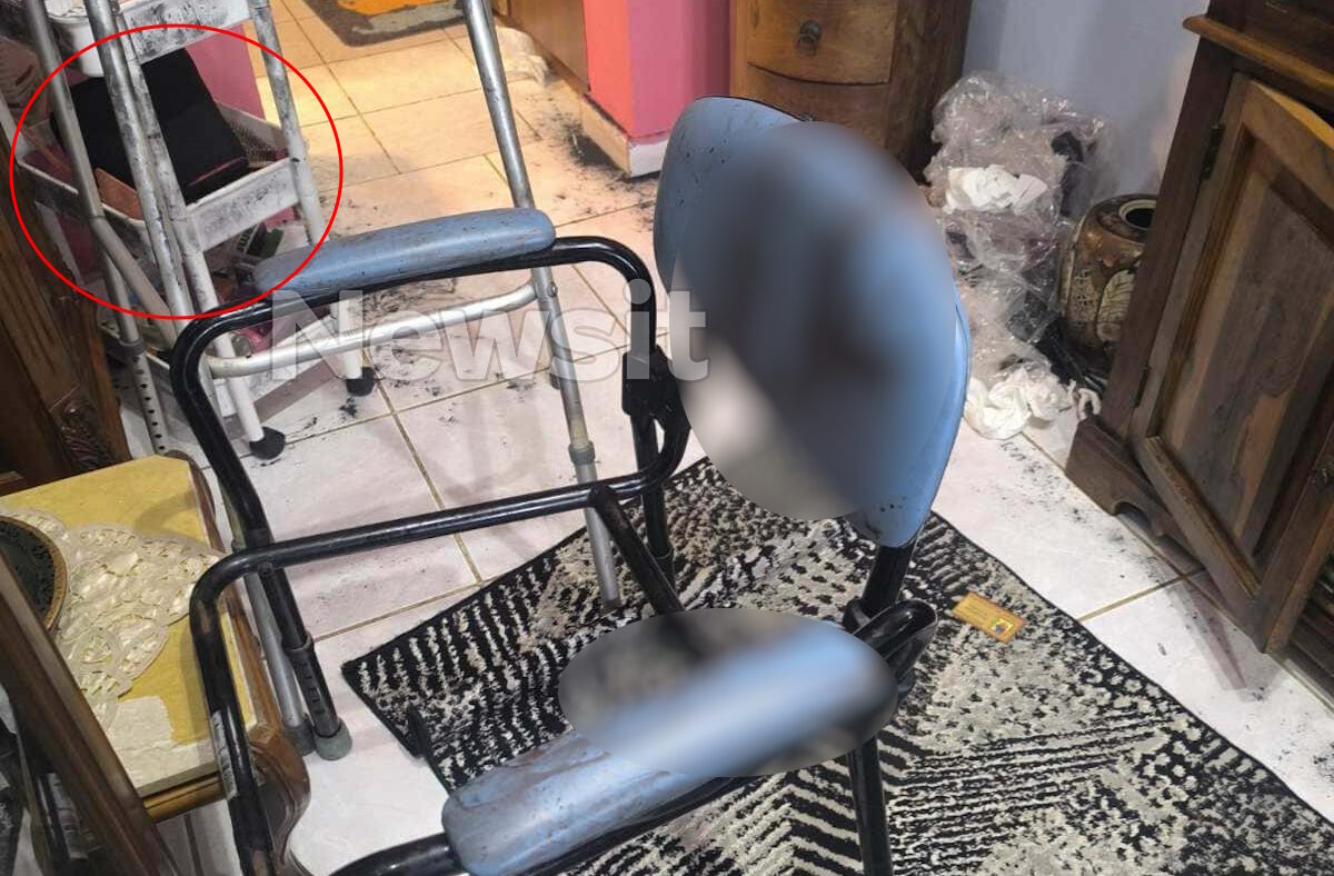 Το σπίτι της 75χρονης μετά τη δολοφονία από τη νύφη της