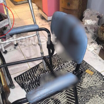 Το σπίτι της 75χρονης μετά τη δολοφονία από τη νύφη της