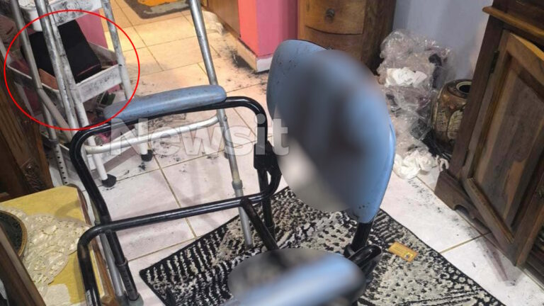 Το σπίτι της 75χρονης μετά τη δολοφονία από τη νύφη της