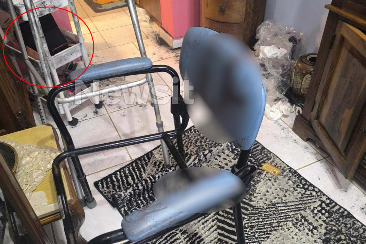 Το σπίτι της 75χρονης μετά τη δολοφονία από τη νύφη της