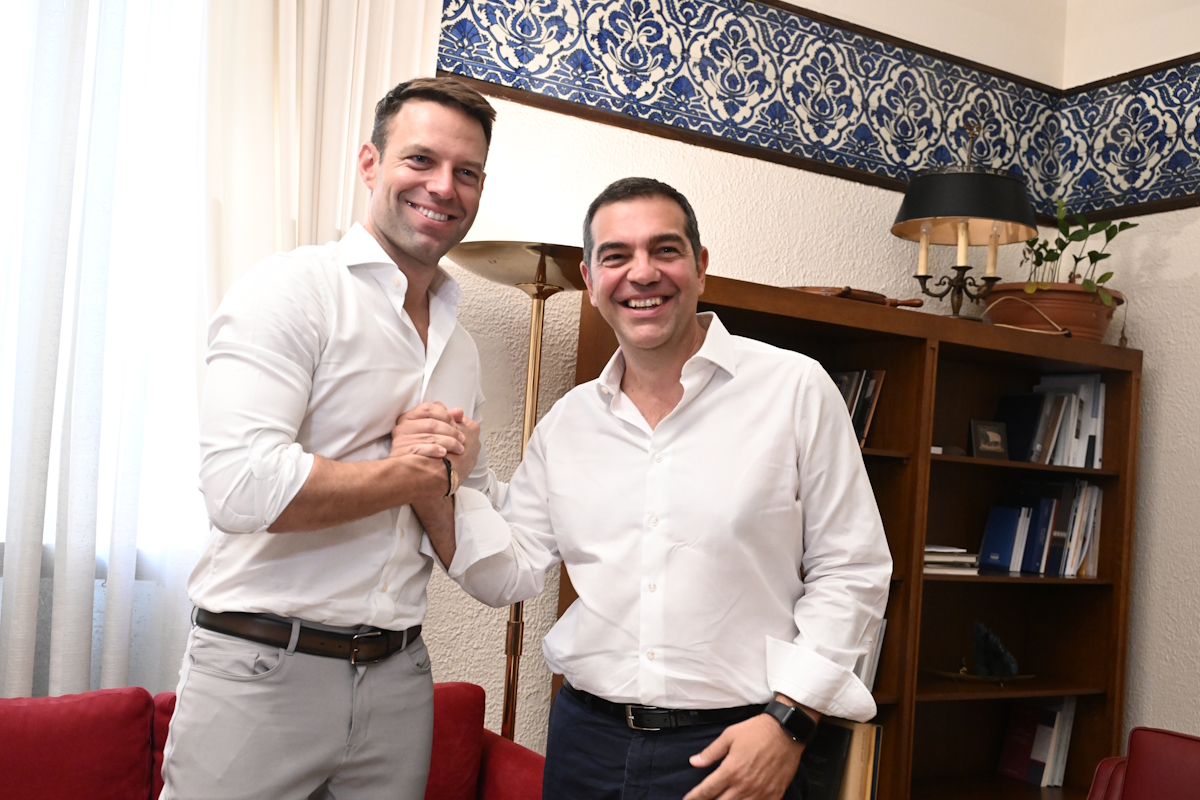 Στέφανος Κασσελάκης και Αλέξης Τσίπρας