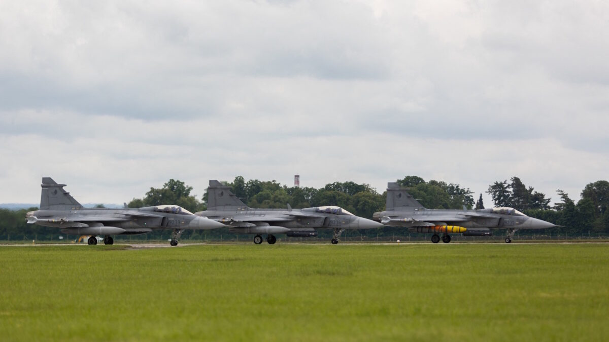 Μαχητικά αεροσκάφη τύπου Gripen της Σουηδίας