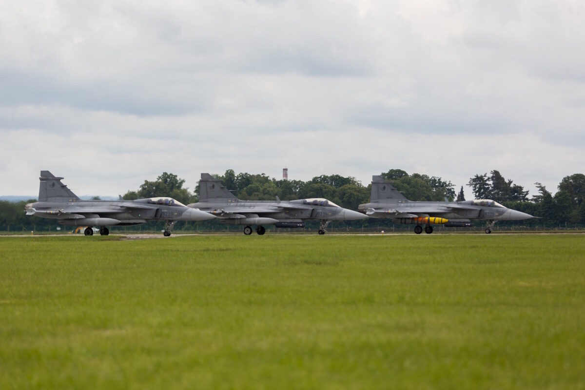 Μαχητικά αεροσκάφη τύπου Gripen της Σουηδίας