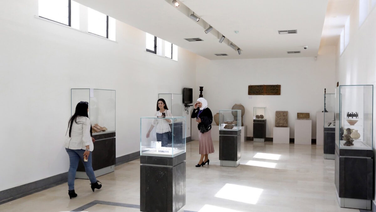 Εικόνα από εκθεσιακό χώρο του συριακού εθνικού μουσείου στη Δαμασκό