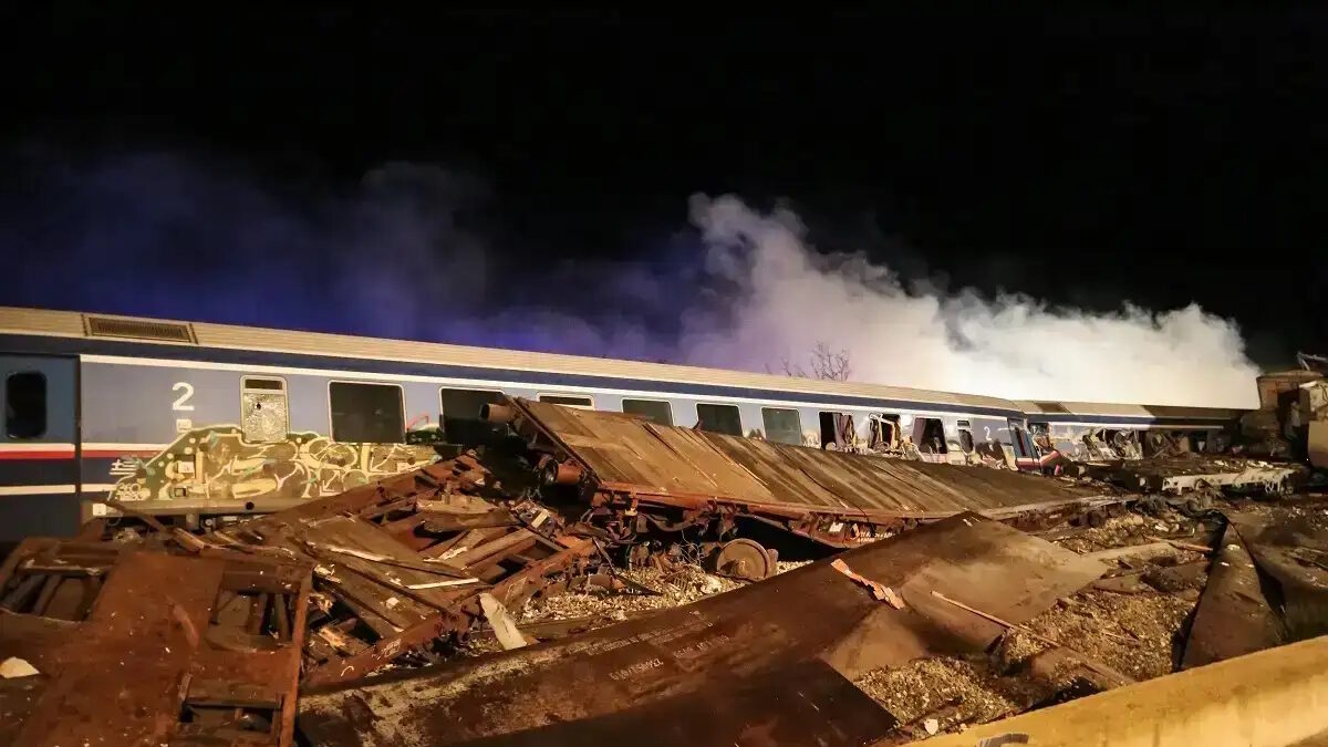 Το σημείο της τραγωδίας των Τεμπών