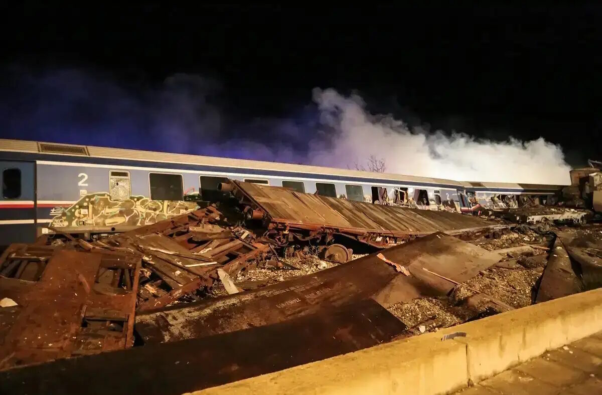 Το σημείο της τραγωδίας των Τεμπών