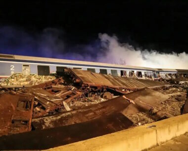 Το σημείο της τραγωδίας των Τεμπών