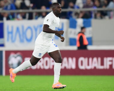 Ο Τετέι στο ντεμπούτο του με την Εθνική Ελλάδας (KLODIAN LATO