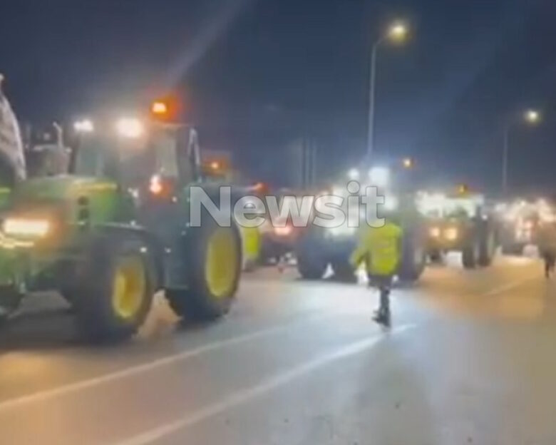 Εκατοντάδες τρακτέρ «πολιορκούν» το αεροδρόμιο Αλεξανδρούπολης