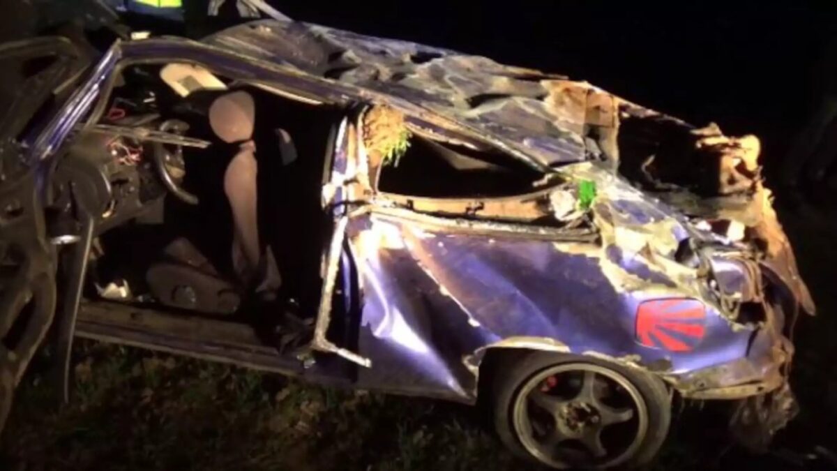 Το αυτοκίνητο μετά το τροχαίο