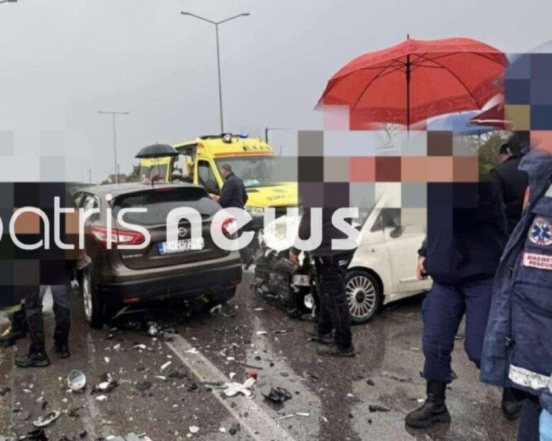 Σοβαρό τροχαίο στον Πύργο – Επτά τραυματίες, ανάμεσά τους ένα παιδί κι ένα βρέφος