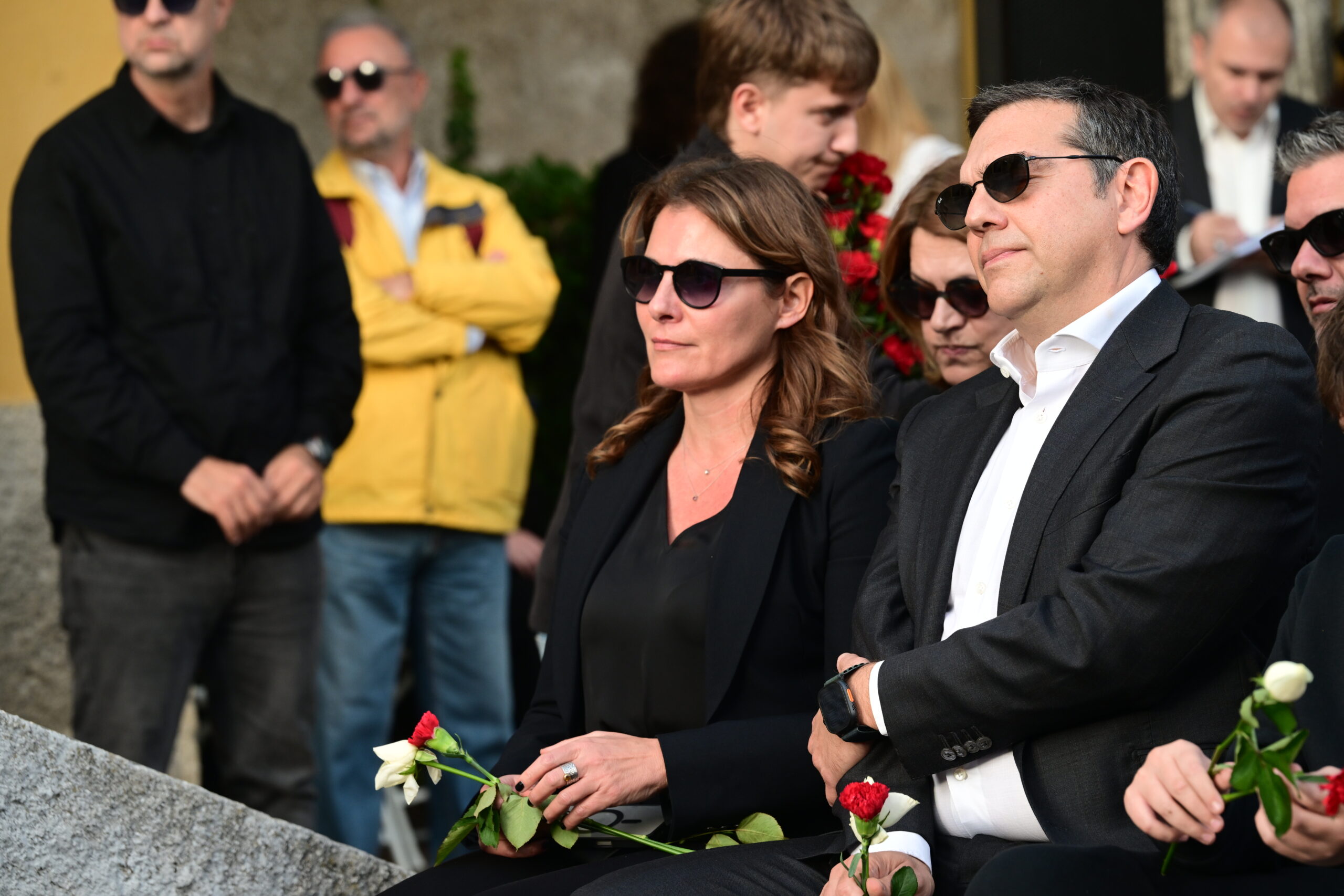 Πολιτική κηδεία του πρώην υπουργού και βουλετή του ΣΥΡΙΖΑ, Αλέκου Φλαμπουράρη στο Πάρκο Ελευθερίας (χώρος πρώην ΕΑΤ-ΕΣΑ), Πέμπτη 20 Νοεμβρίου 2025. Ο Αλέκος Φλαμπουράρης έφυγε από τη ζωή την περασμένη Τρίτη(18