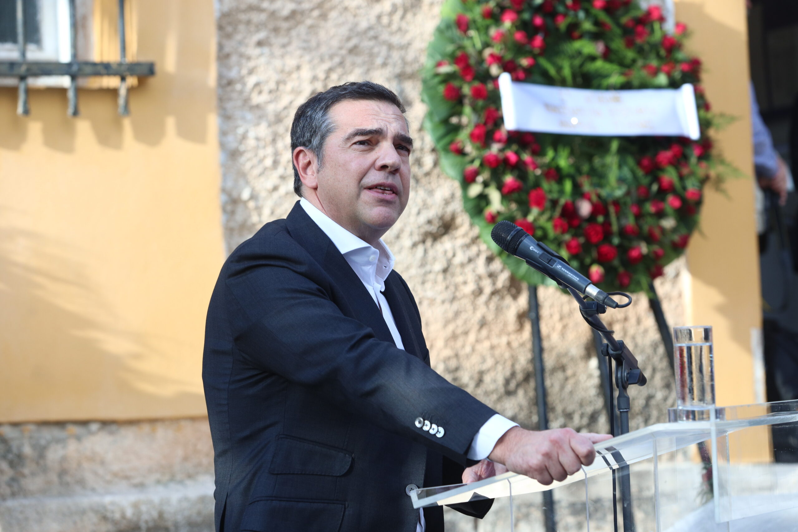 Πολιτική κηδεία του πρώην υπουργού και βουλετή του ΣΥΡΙΖΑ, Αλέκου Φλαμπουράρη στο Πάρκο Ελευθερίας (χώρος πρώην ΕΑΤ-ΕΣΑ), Πέμπτη 20 Νοεμβρίου 2025. Ο Αλέκος Φλαμπουράρης έφυγε από τη ζωή την περασμένη Τρίτη(18