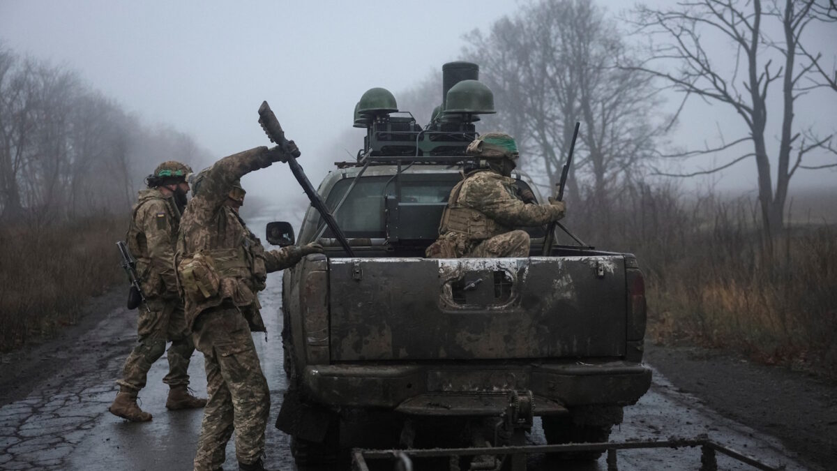 Ουκρανοί στρατιώτες στο μέτωπο