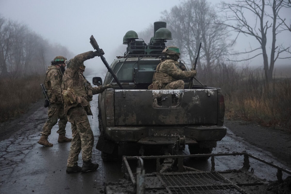 Ουκρανοί στρατιώτες στο μέτωπο
