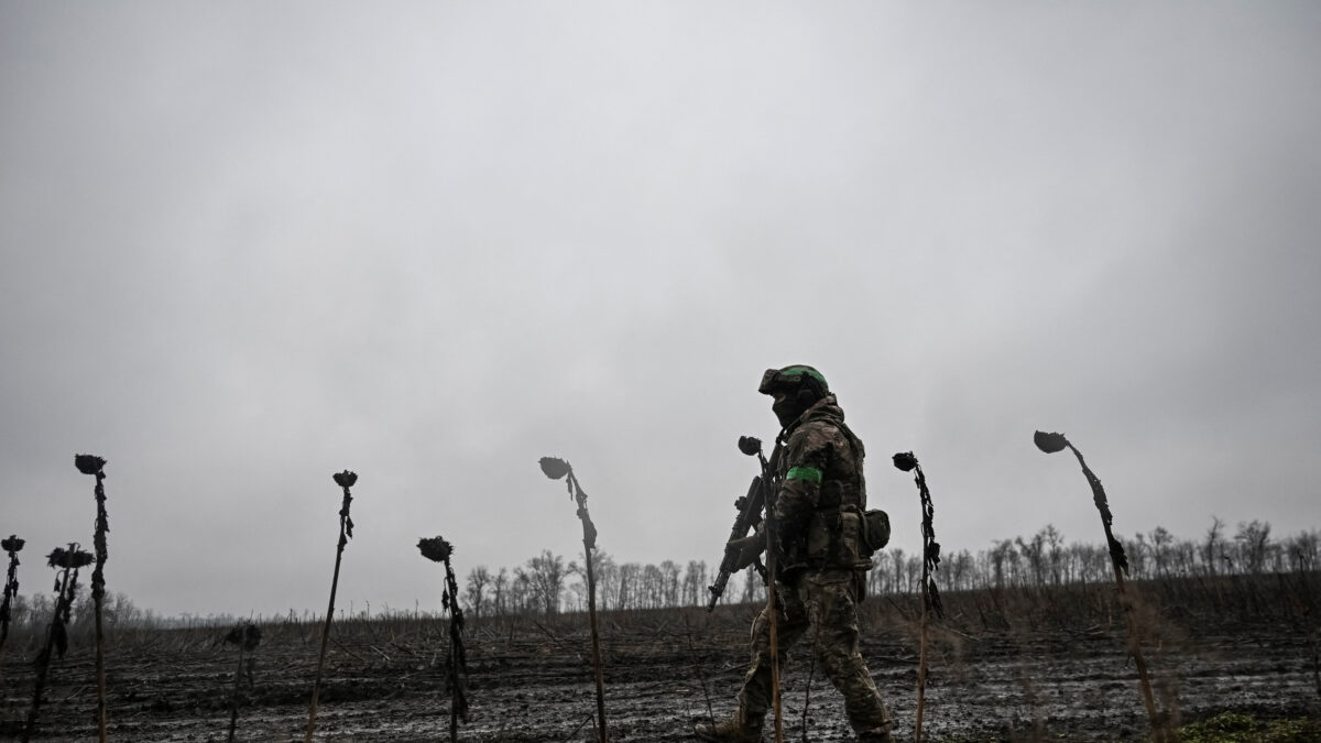 Ένας Ουκρανός στρατιώτης