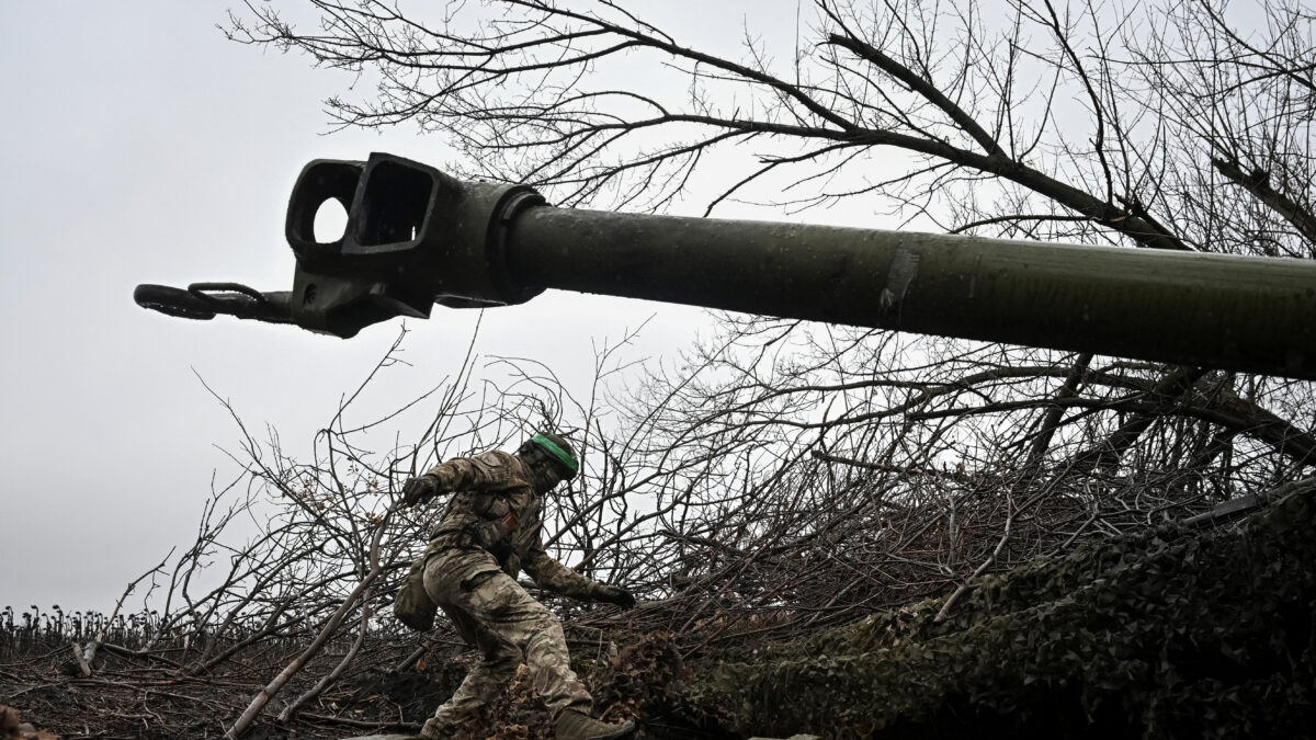 Ένας Ουκρανός στρατιώτης