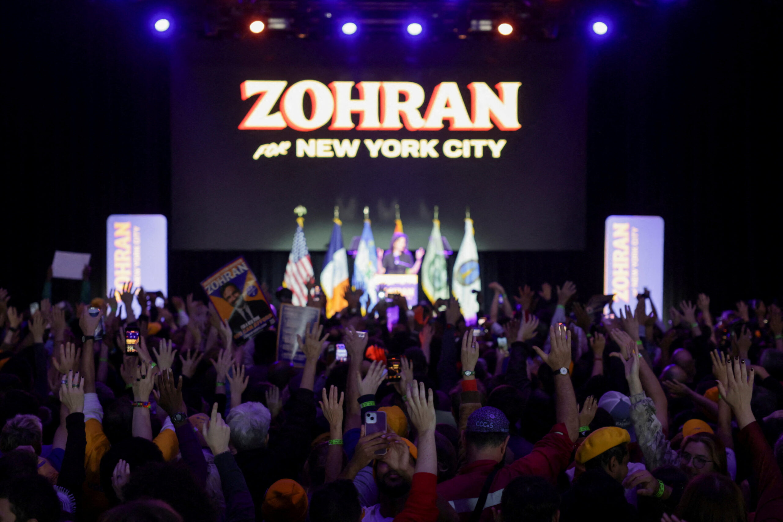 Υποστηρικτές του δημοκρατικού υποψηφίου για δήμαρχος της Νέας Υόρκης, Ζοράν Μαμντάνι