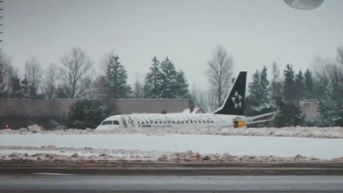 Το αεροσκάφος της LOT που βγήκε εκτός πορείας στο Βίλνιους