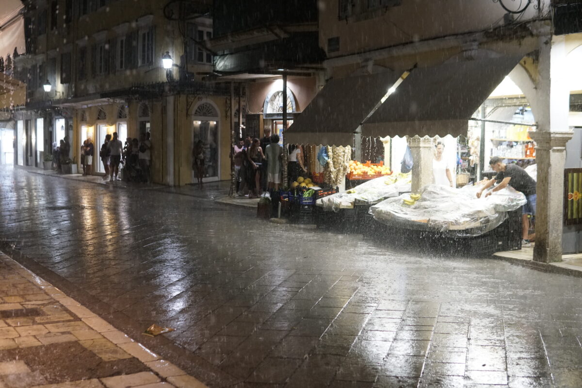 Μπουρίνι στην Κέρκυρα