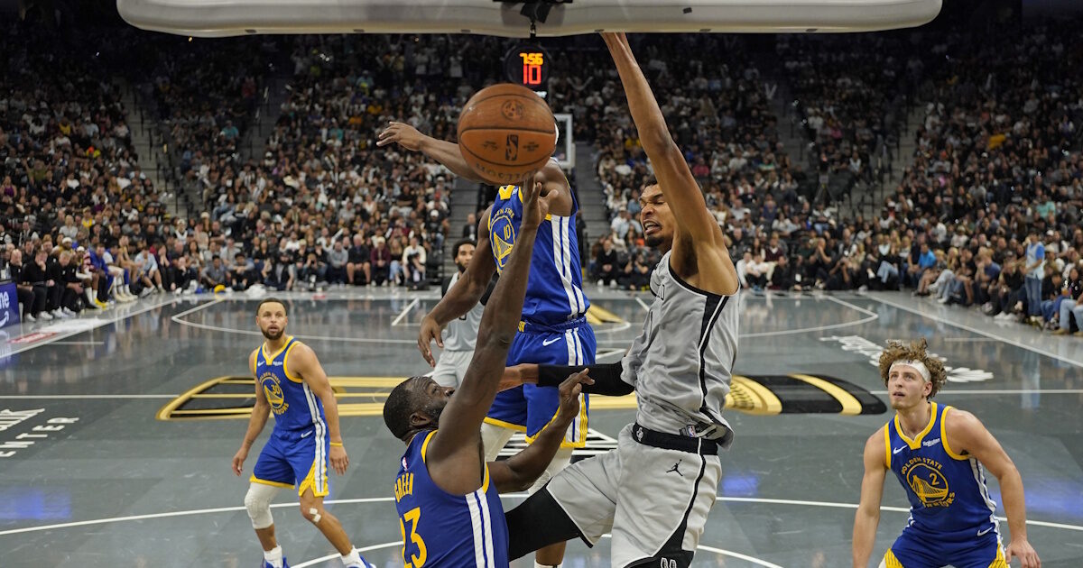 Webaniyama nailed Green and shouted in his face at Spurs-Warriors game