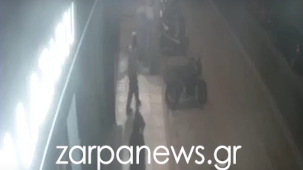 Καρέ καρέ η απόπειρα διάρρηξης σε κατάστημα με ιατρικό εξοπλισμό στα Χανιά