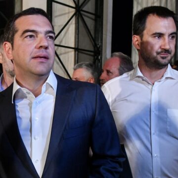 Αλέξης Χαρίτσης και Αλέξης Τσίπρας