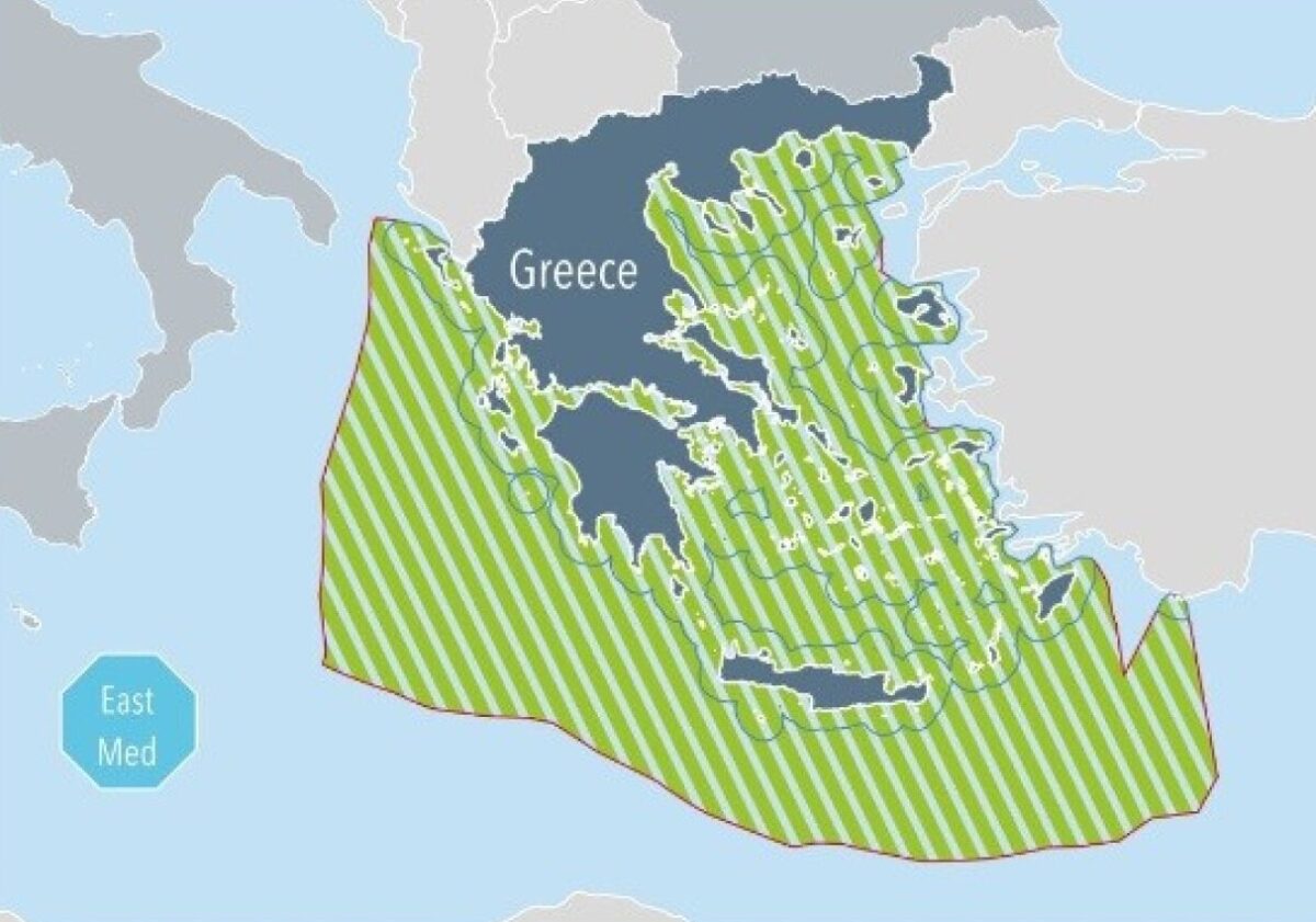 Ο συμπληρωματικός χάρτης του θαλάσσιου χωροταξικόυ σχεδιασμόυ της Ελλάδας