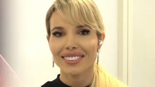 Η Μαίρη Χατζηπαύλου κατά τη διάρκεια των δηλώσεων που έκανε