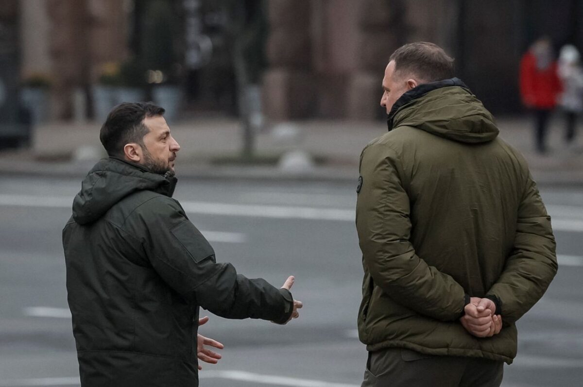 Ο Ζελένσκι με τον Αντριι Γερμάκ