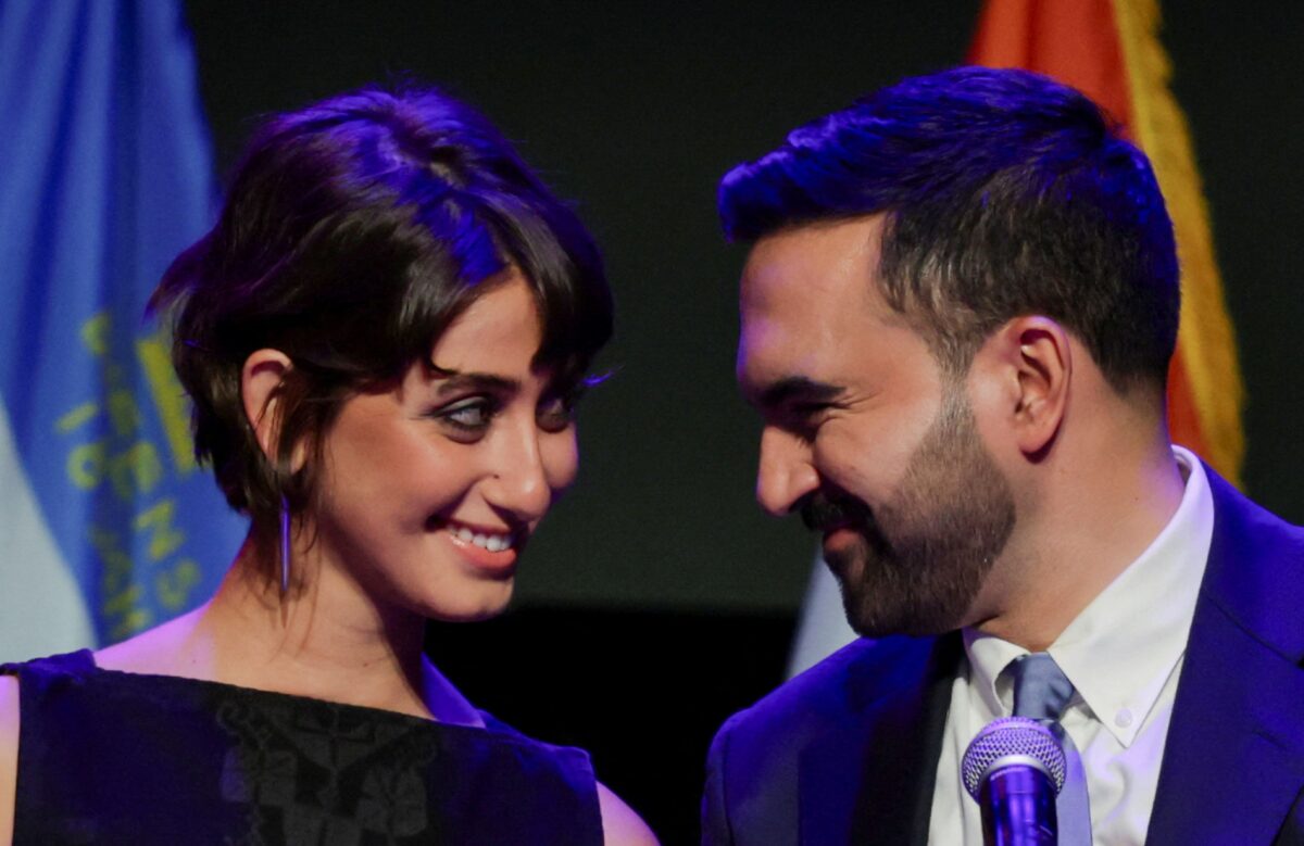 Ο νέος δήμαρχος Νέας Υόρκης Ζόραν Μαμντάνι και η γυναίκα του