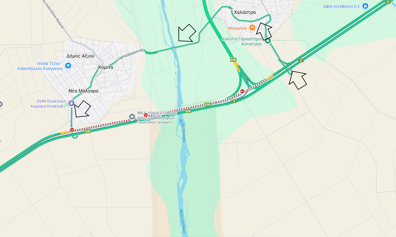 Αγρότες έκλεισαν την κυκλοφορία στα Μάλγαρα, στο ρεύμα προς Αθήνα