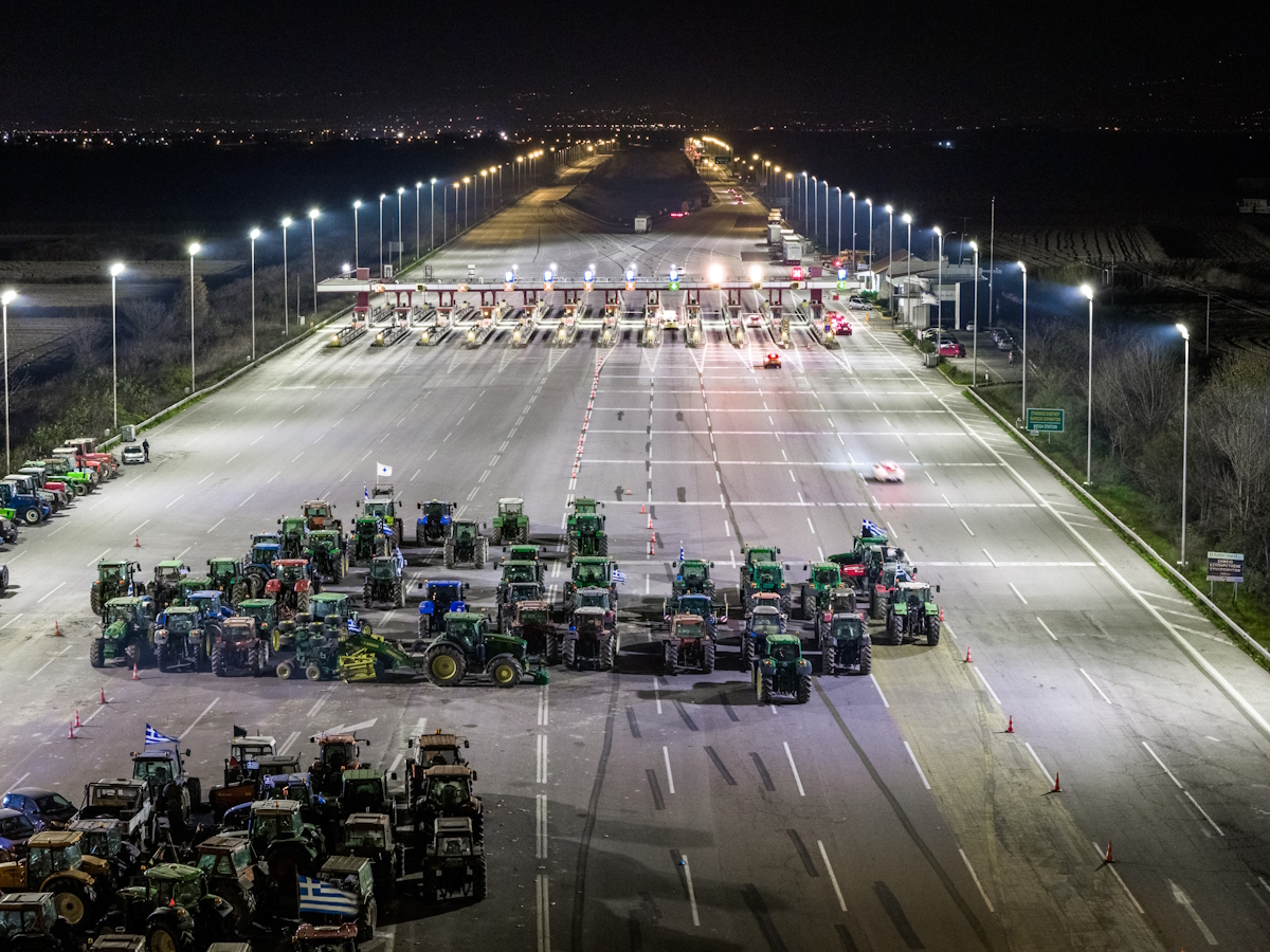 Μπλόκα των αγροτών στα Μάλγαρα