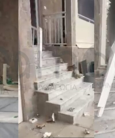 Το σπίτι που δέχτηκε επίθεση ο παππούς του παιδιού