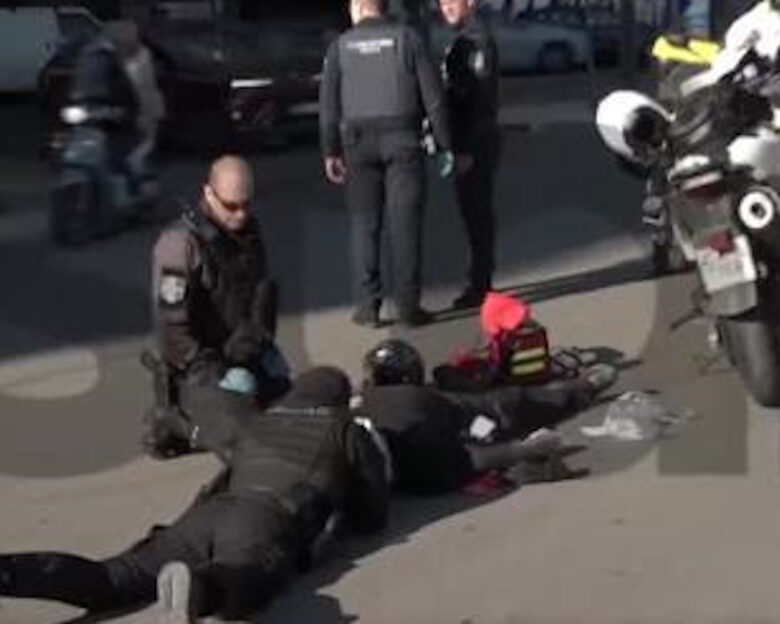 Αστυνομικός διέσωσε θύμα τροχαίου στην Πατησίων με κίνδυνο της ζωής του