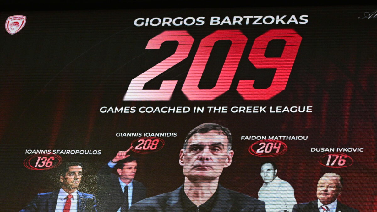 Τα 209 παιχνίδια του Γιώργου Μπαρτζώκα στο μάτριξ του ΣΕΦ (KLODIAN LATO