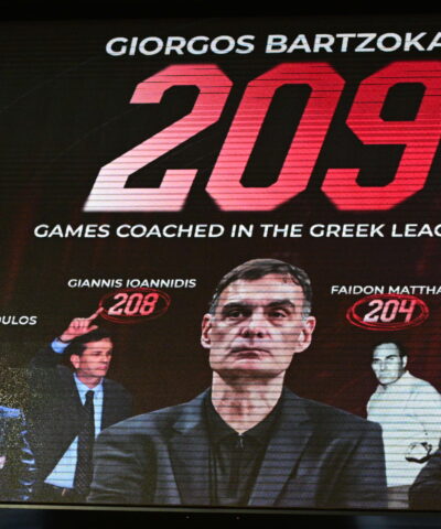 Τα 209 παιχνίδια του Γιώργου Μπαρτζώκα στο μάτριξ του ΣΕΦ (KLODIAN LATO