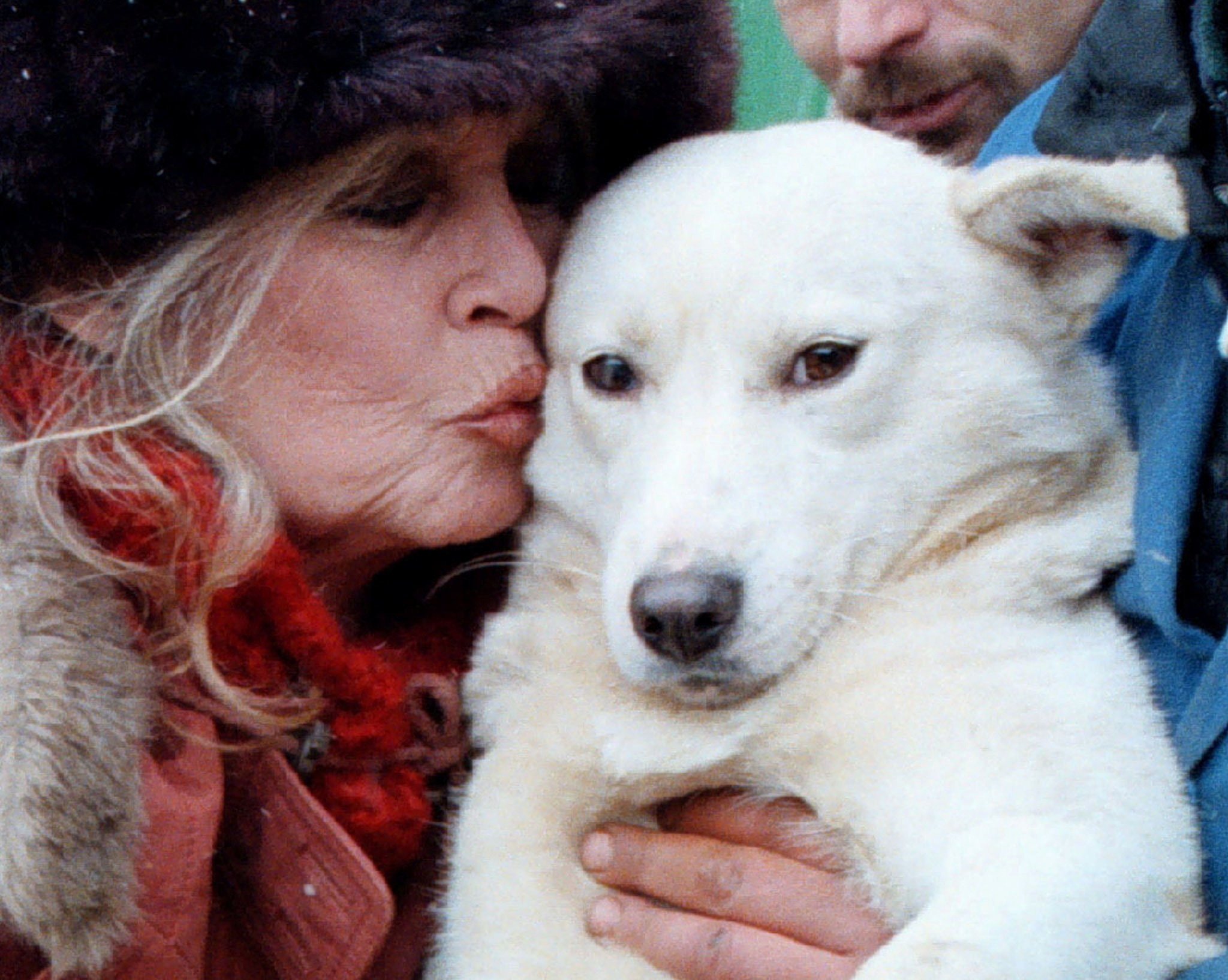 FILE PHOTO: FORMER FRENCH PIN-UP ACTRESS BRIGITTE BARDOT KISSES A STRAY DOG Η Μπριζίτ Μπαρντό αγκαλιά με έναν σκύλο
