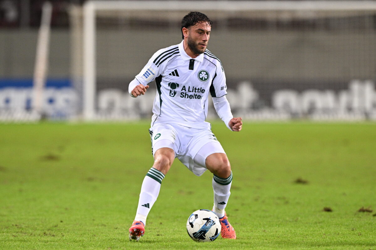 Ο Καλάμπρια με τη φανέλα του Παναθηναϊκού