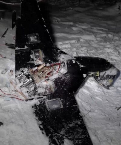 Τα συντρίμμα του drone